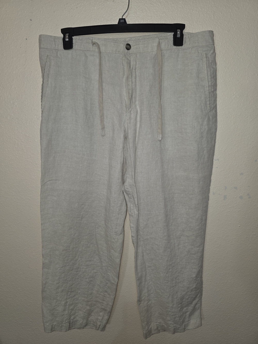 Tasso Elba Island Men's 100% Linen Drawstring Pants (40x30)